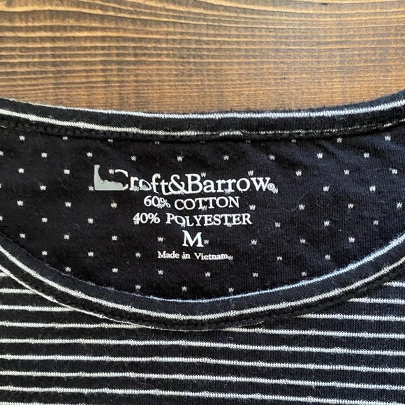 Striped 3/4 Length Tee - Picture 2 of 2